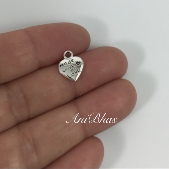 Jewelry - 3 Heart Made With Love Charms